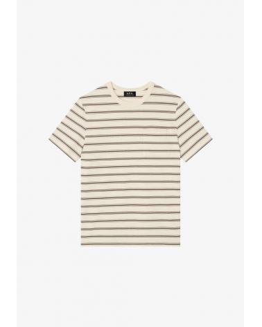 TEE SHIRT A.P.C.RAYE ÈCRU