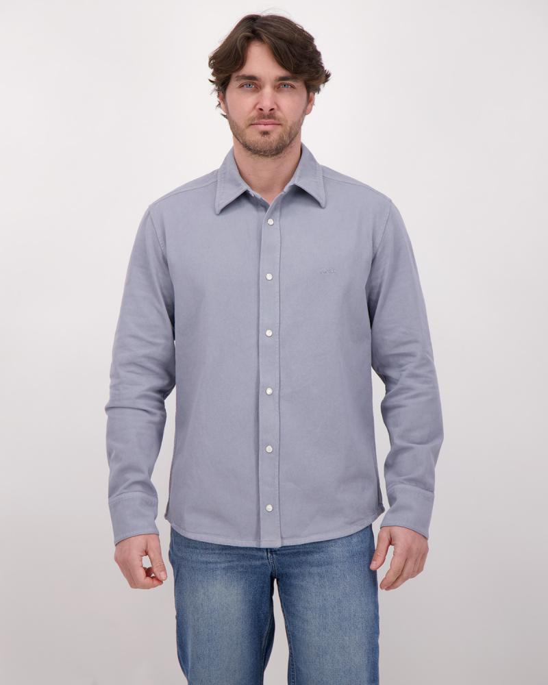 Surchemise brodée A.P.C.GRIS CLAIR