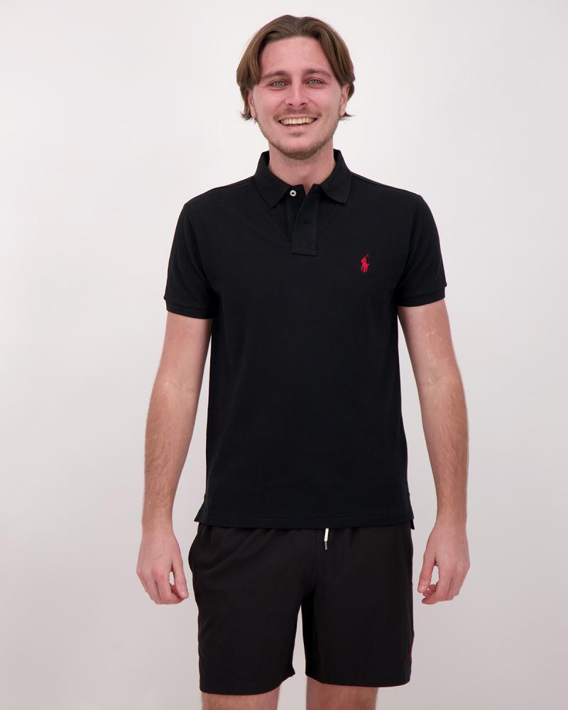 POLO RALPH LAUREN MC Piqué NOIR