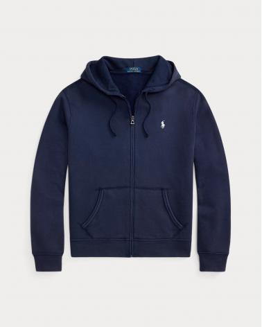 SWEAT RALPH LAUREN CAPUCHE EPONGE MARINE