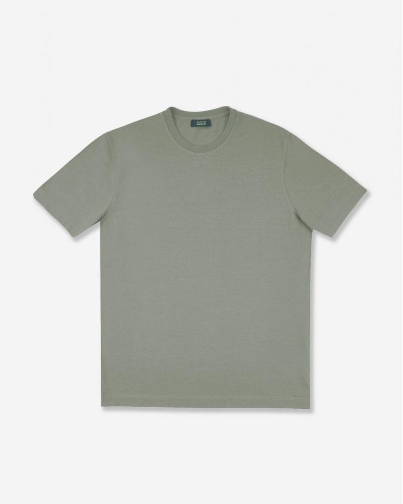 TEE SHIRT SLOWEAR ICE COTTON VERT