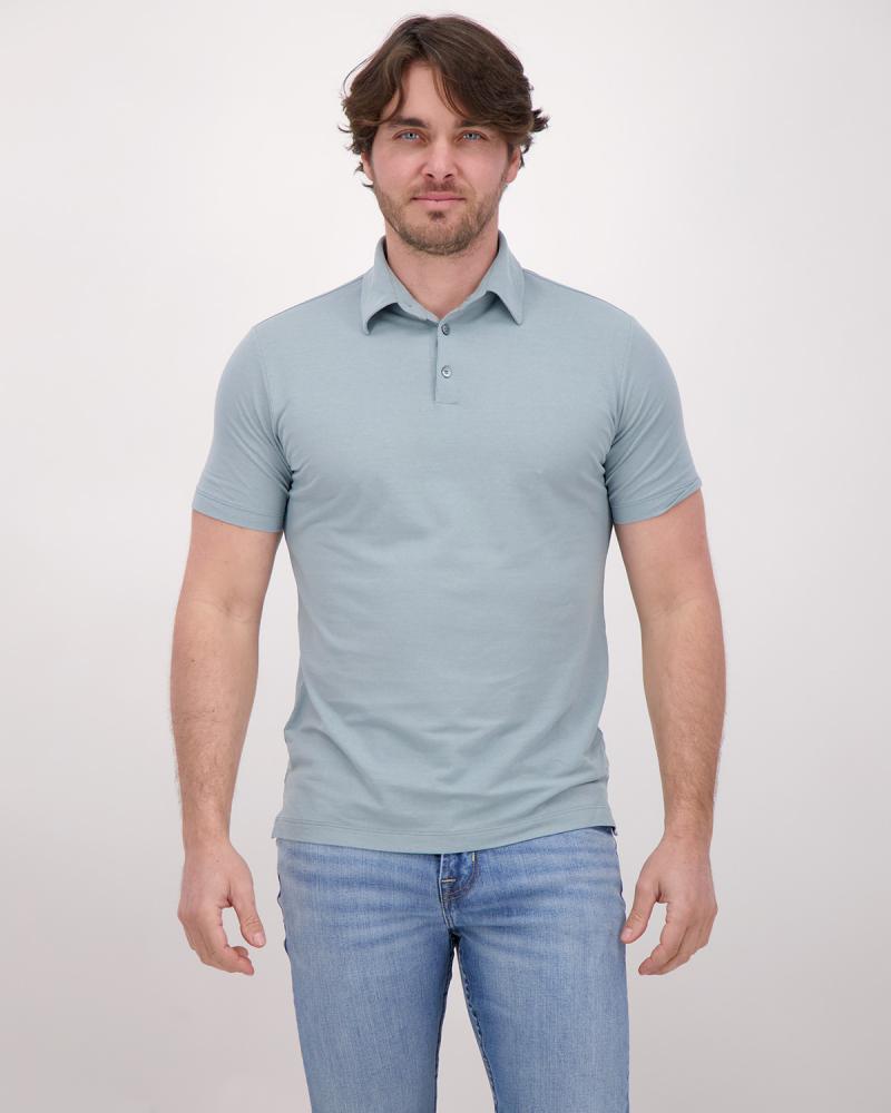 POLO SLOWEAR ICE COTTON BLEU