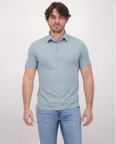 POLO SLOWEAR ICE COTTON BLEU