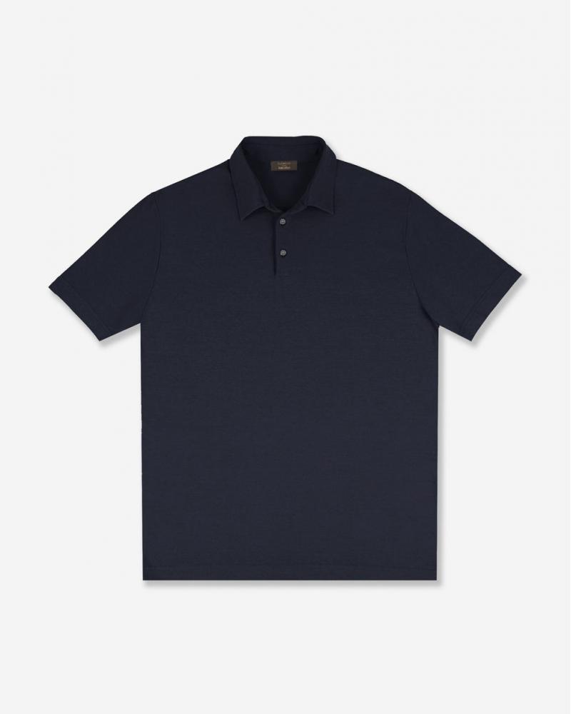 POLO SLOWEAR ICE COTTON MARINE