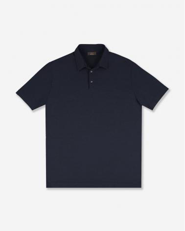 POLO SLOWEAR ICE COTTON MARINE