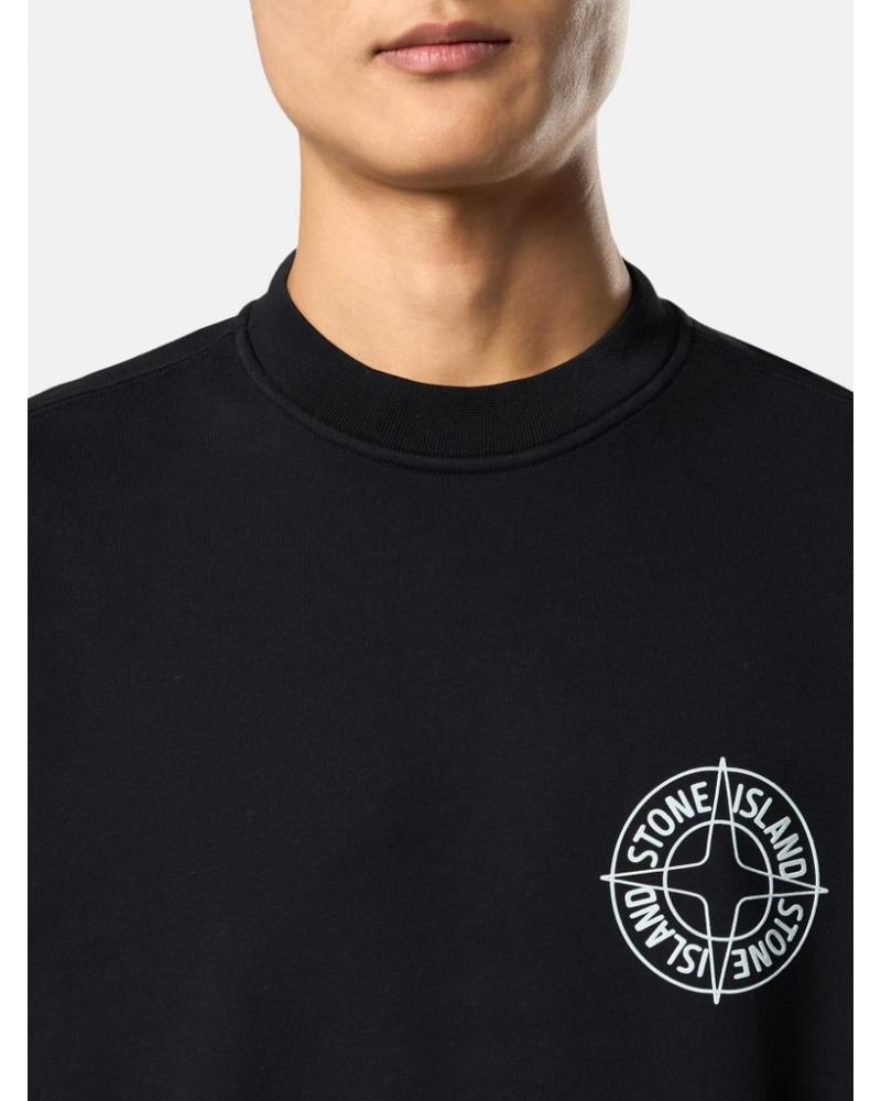  SWEAT STONE ISLAND  61000-01 0029 IMPRIME Outline Compass NOIR