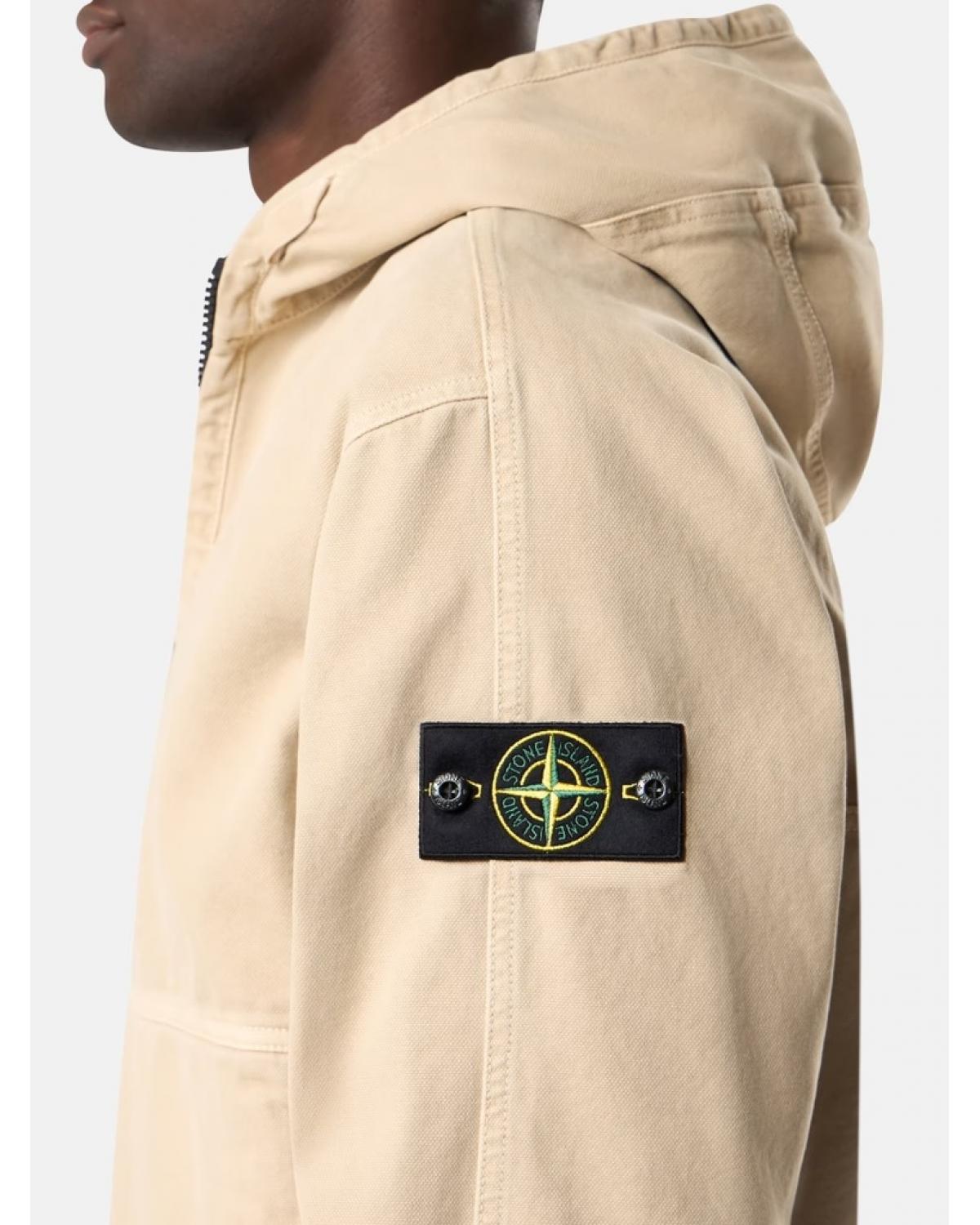 SWEAT HOODIESTONE ISLAND 6100068 019A DESERT IVOIRE