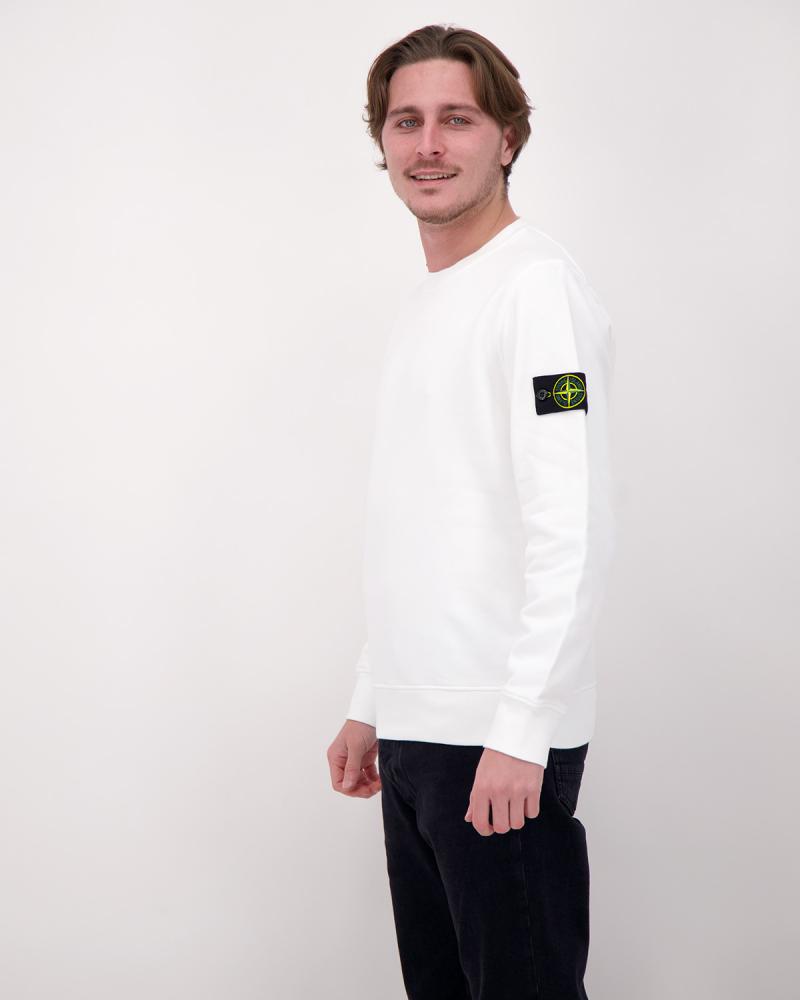 SWEAT STONE ISLAND 6100060 00001 ORGANIC COTTON FLEECE  610051 BLANC