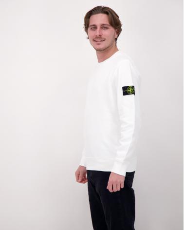 SWEAT STONE ISLAND 6100060 00001 ORGANIC COTTON FLEECE  610051 BLANC