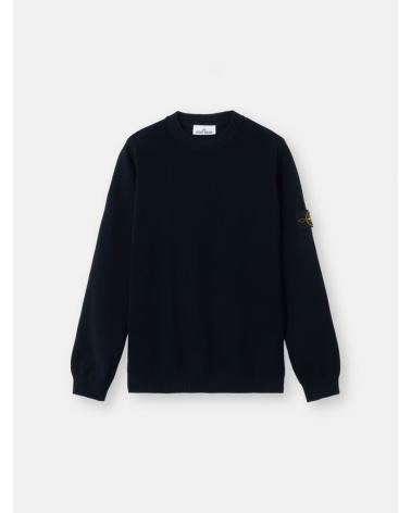 MAILLE COL ROND STONE ISLAND 5100029 S00B5 MARINE