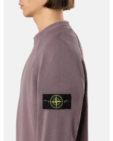 PULL COL ROND STONE ISLAND 5100020 008F PURPLE GREY 