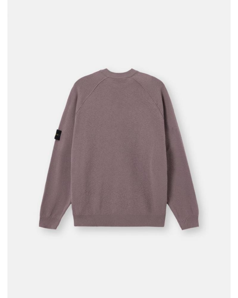 PULL COL ROND STONE ISLAND 5100020 008F PURPLE GREY 