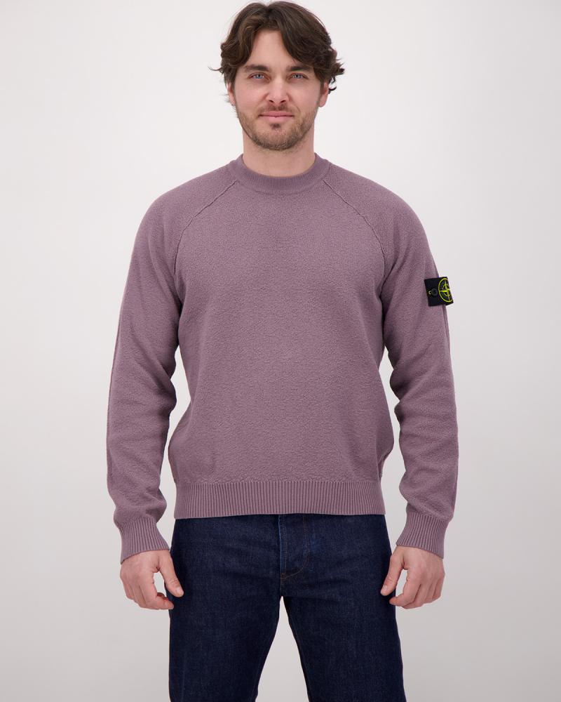PULL COL ROND STONE ISLAND 5100020 008F PURPLE GREY 