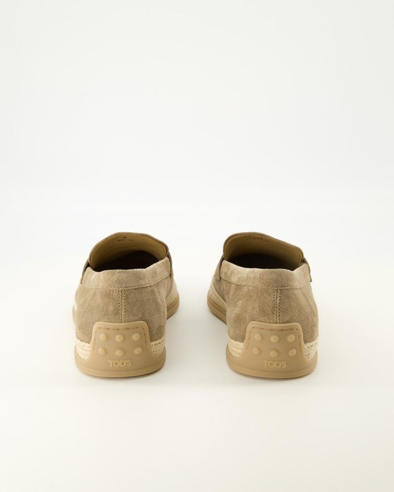 MOCASSIN TOD'S CUIR VELOURS BEIGE