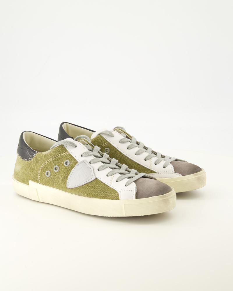 BASKET PHILIPPE MODEL PRSX  DX03 VERT MILITAIRE/GRIS