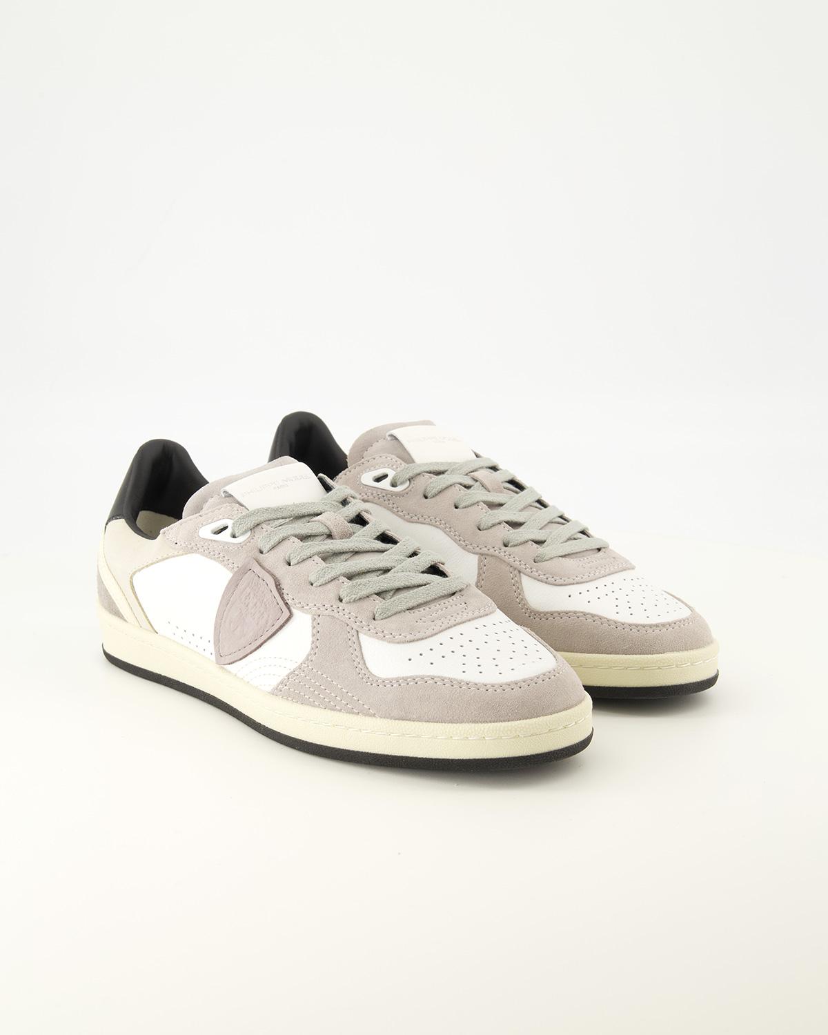 BASKET PHILIPPE MODEL PIGALLE  VD03 VEAU/DAIM/BLANC/NOIR