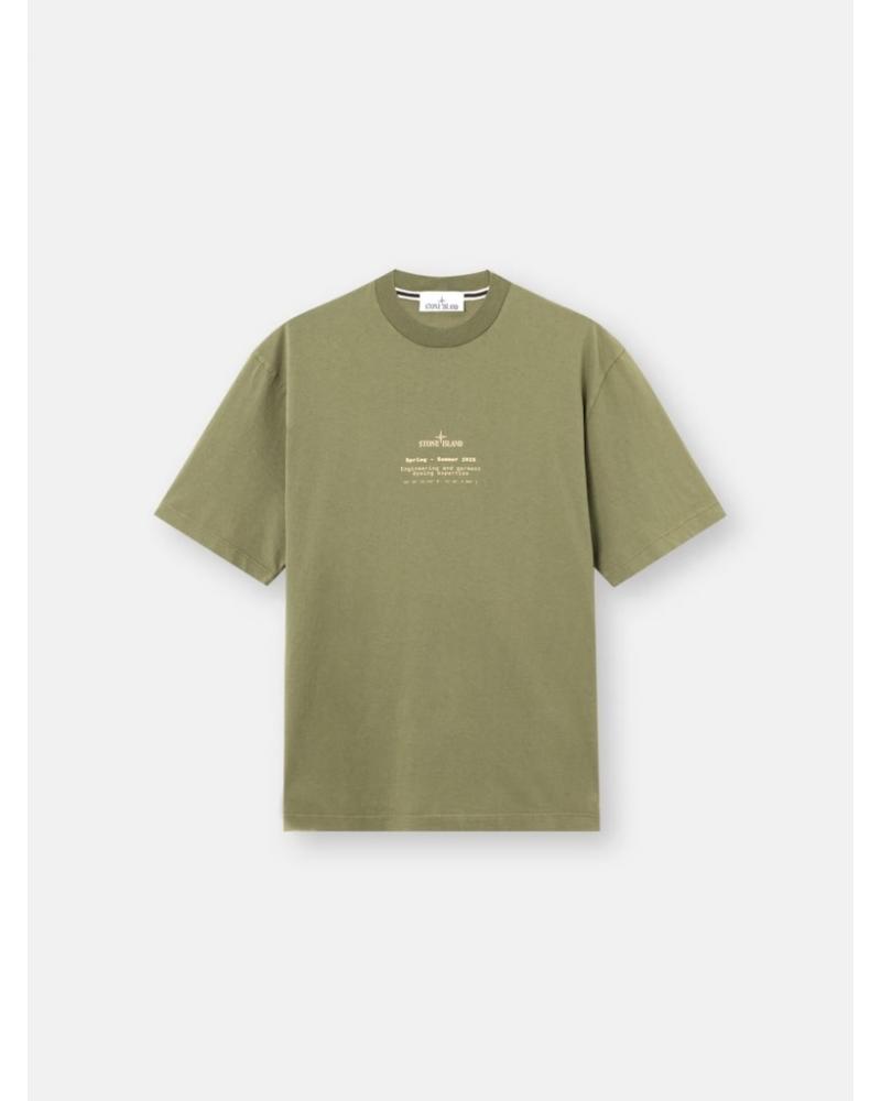 TEE SHIRT STONE ISLAND 21000001  005G VERT MILITAIRE