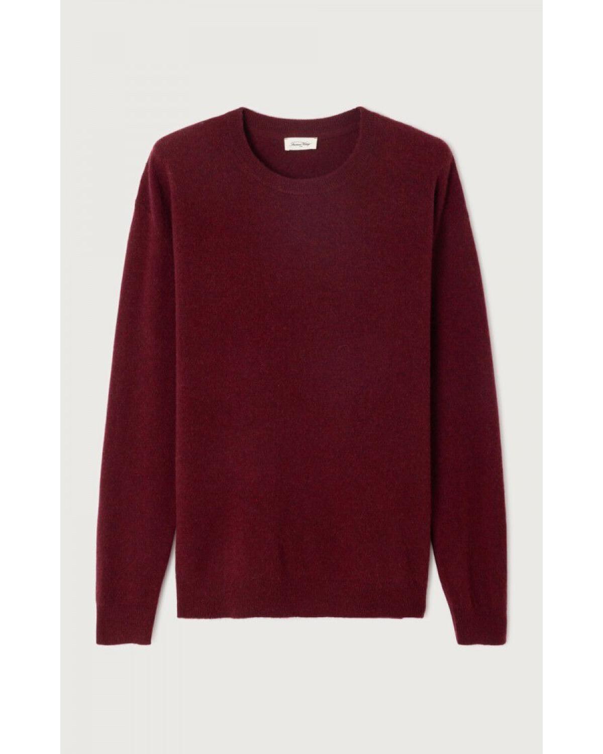 PULL AMERICAN VINTAGE RAXOW  BORDEAUX