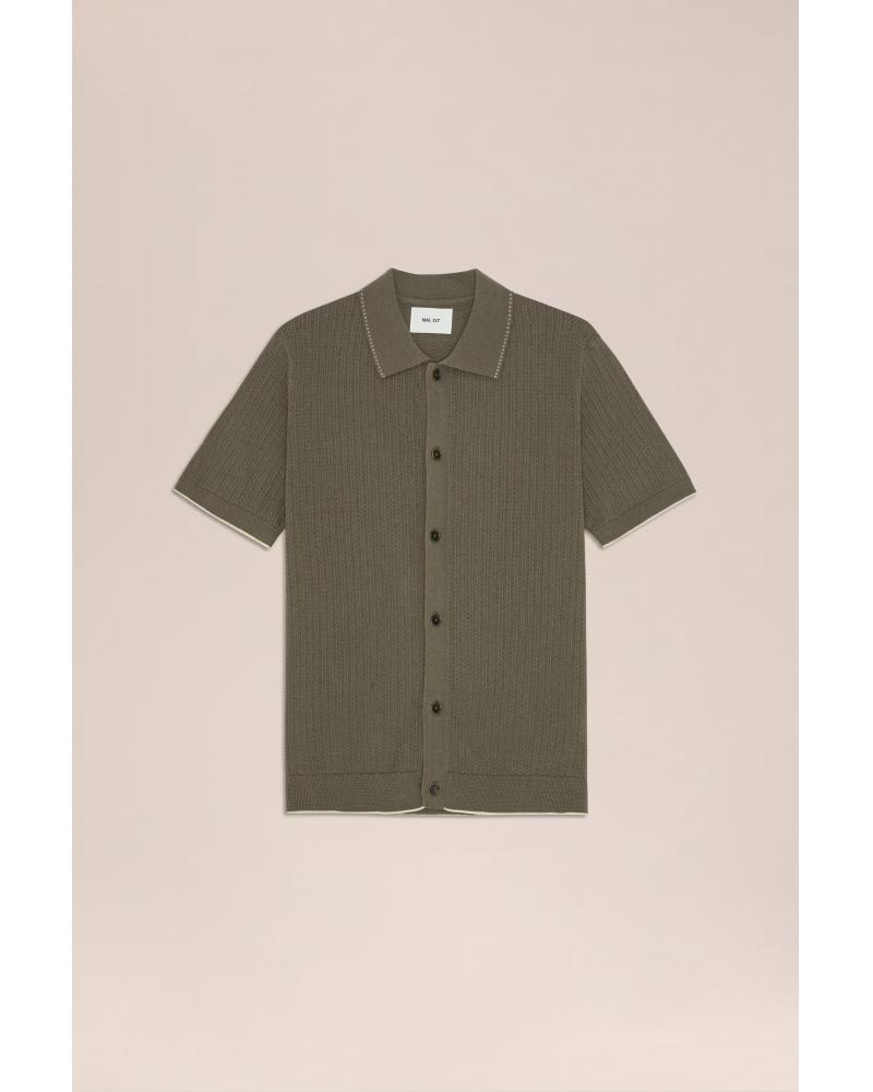 CHEMISE POLO NN07 NALO CAPERS KAKI