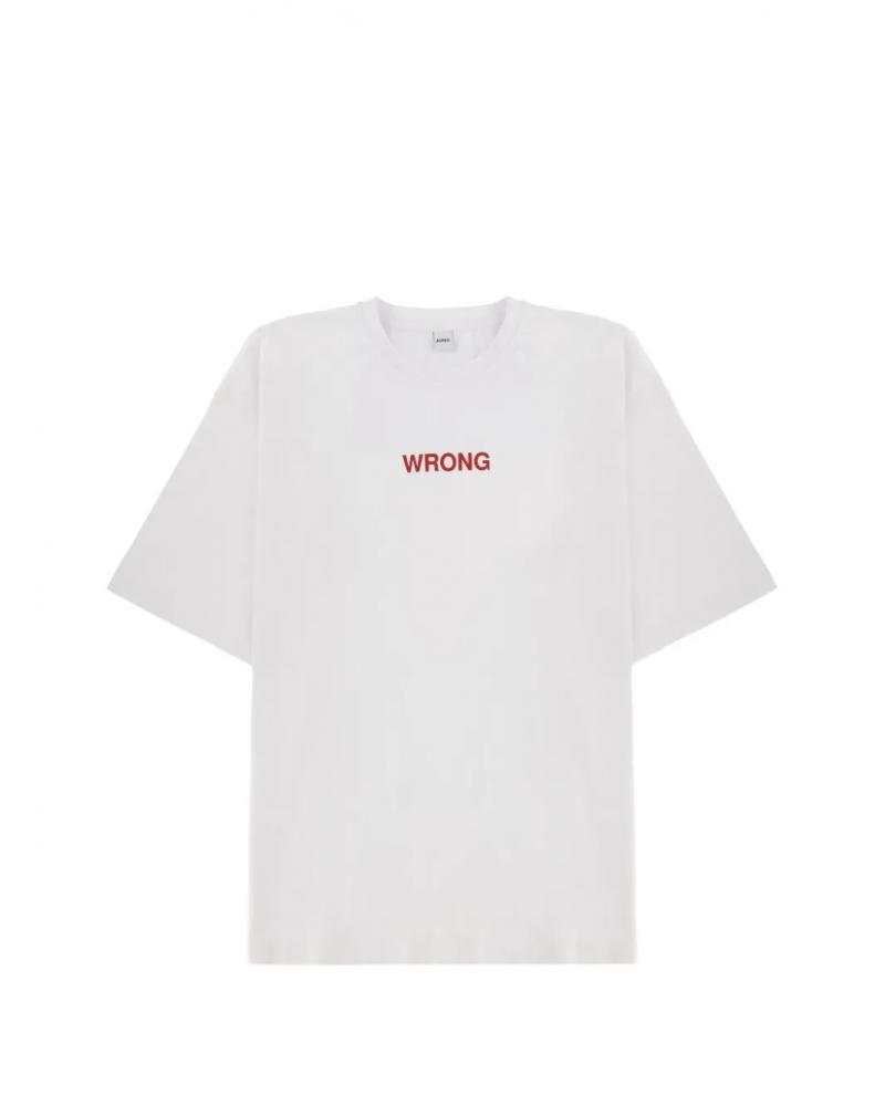 TEE SHIRT ASPESI WRONG BLANC