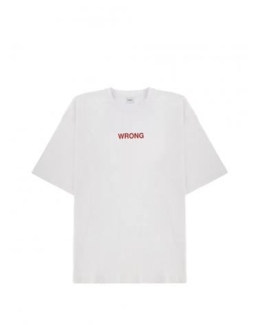 TEE SHIRT ASPESI WRONG BLANC