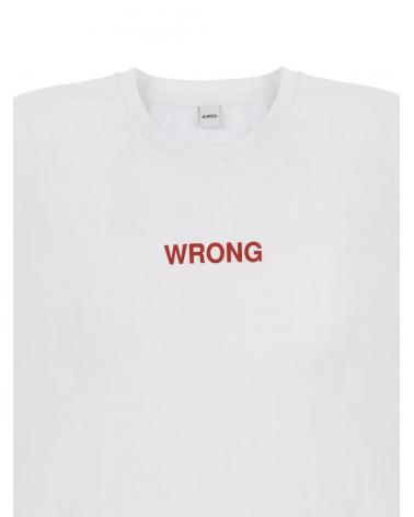 TEE SHIRT ASPESI WRONG BLANC