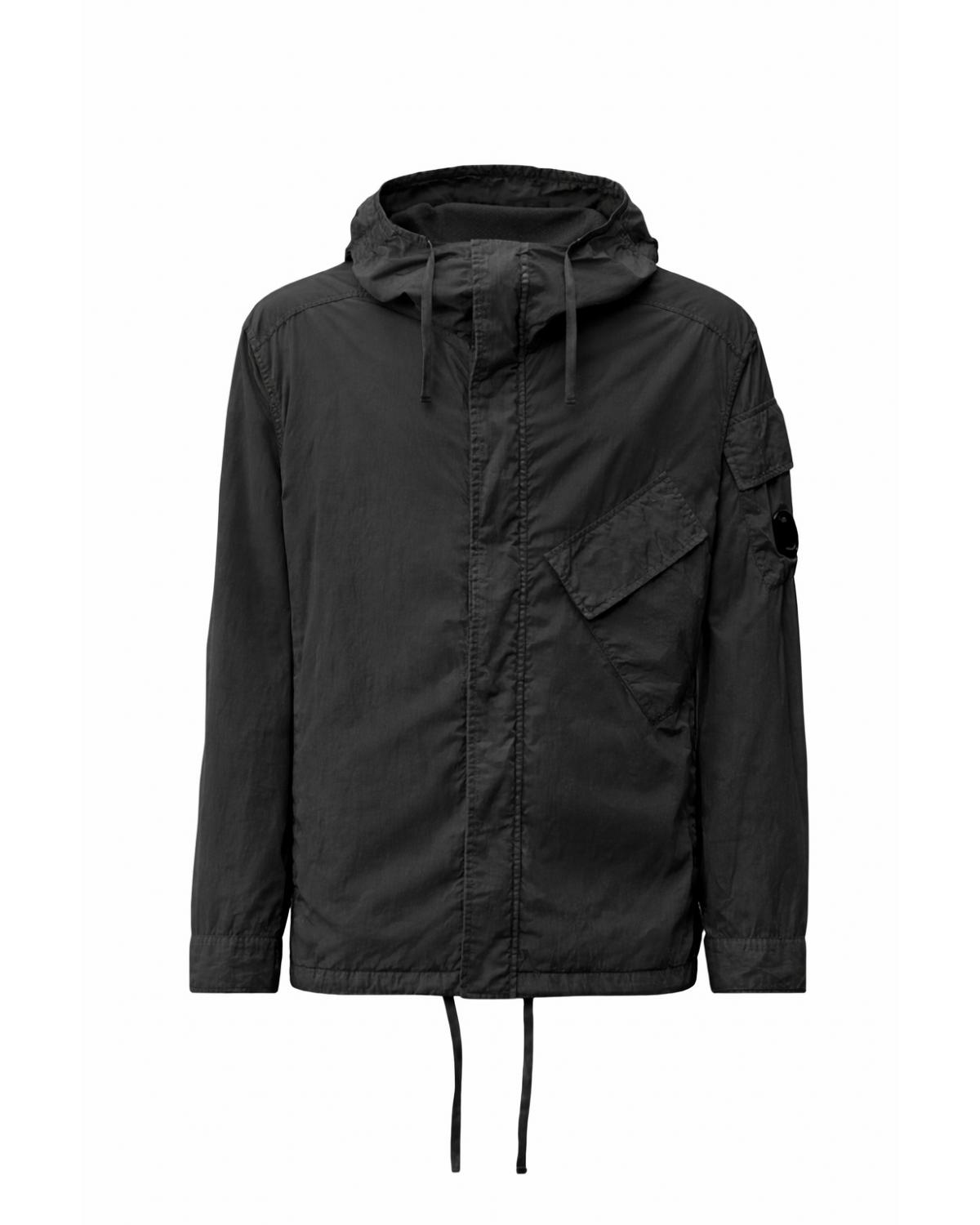BLOUSON OVERSHIRT CP.COMPANY CHROME -R  HOODED  058 999 NOIR