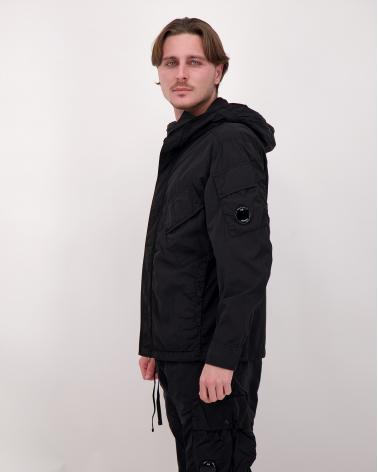BLOUSON OVERSHIRT CP.COMPANY CHROME -R  HOODED  058 999 NOIR