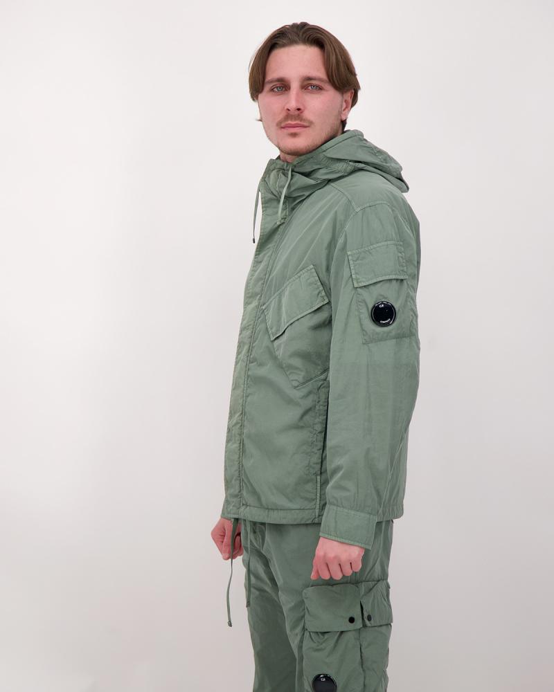 BLOUSON OVERSHIRT CP.COMPANY CHROME -R  HOODED  058 668  VERT
