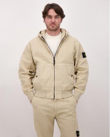 SWEAT HOODIESTONE ISLAND 6100068 019A DESERT IVOIRE