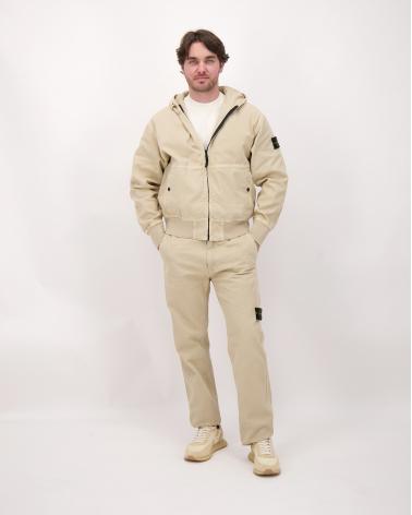 SWEAT HOODIESTONE ISLAND 6100068 019A DESERT IVOIRE