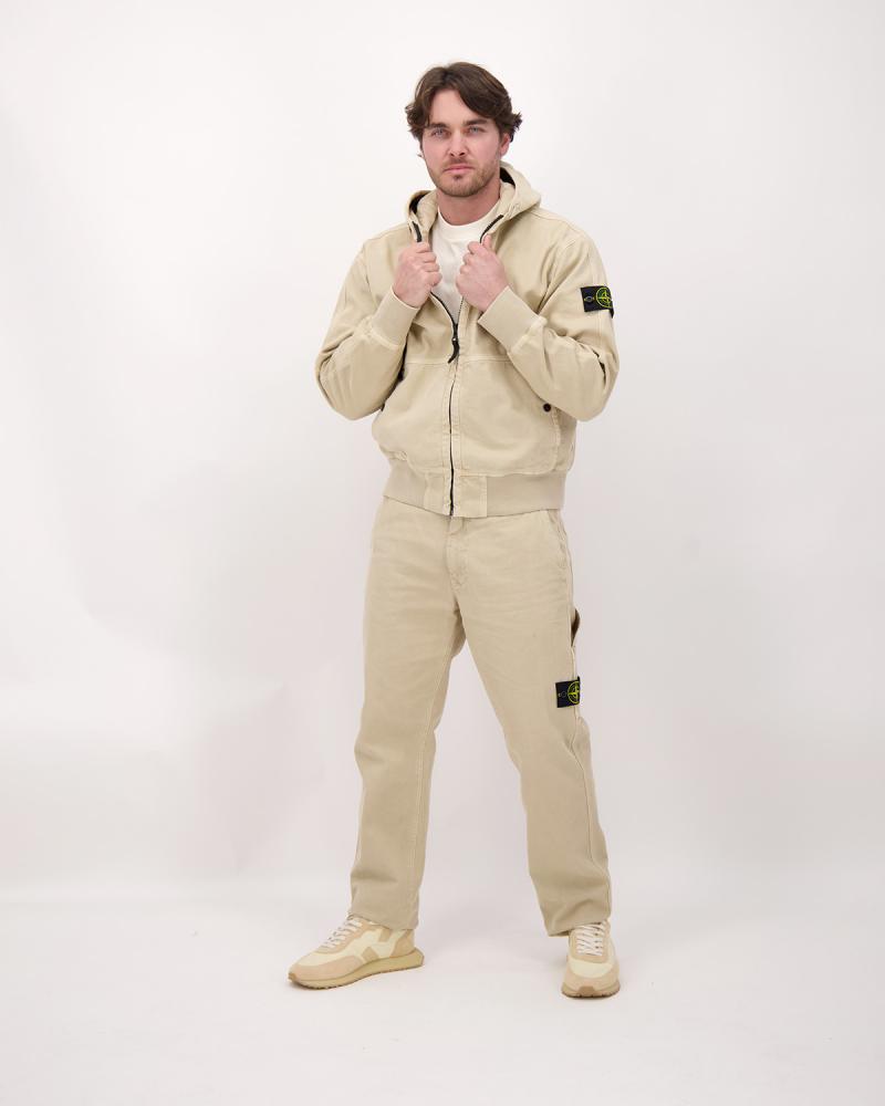 SWEAT HOODIESTONE ISLAND 6100068 019A DESERT IVOIRE