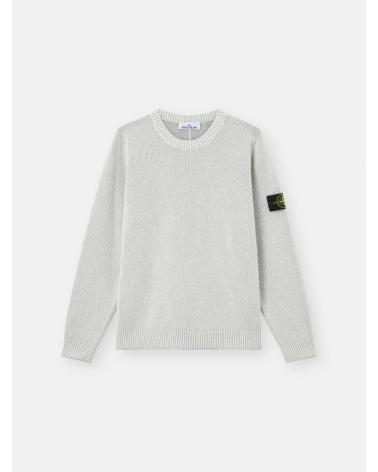 PULL STONE ISLAND COL ROND 5100033 0M61 GRIS CLAIR