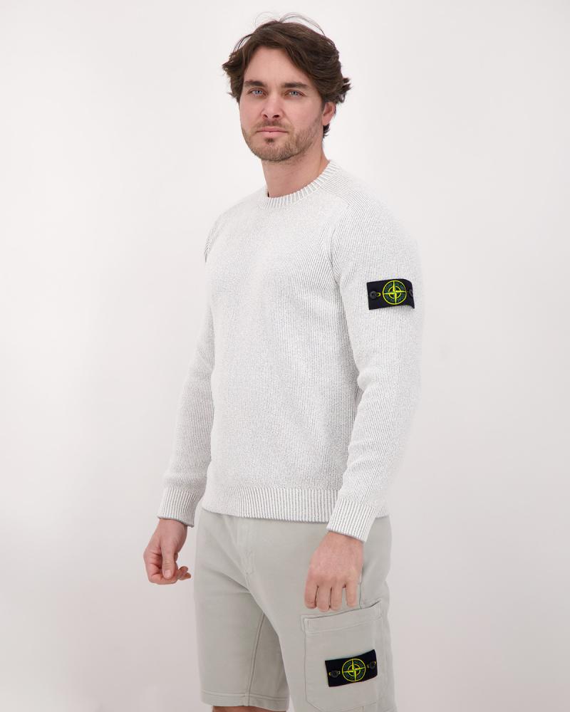 PULL STONE ISLAND COL ROND 5100033 0M61 GRIS CLAIR