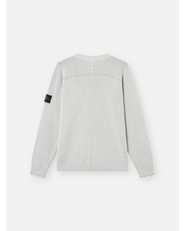 PULL STONE ISLAND COL ROND 5100033 0M61 GRIS CLAIR