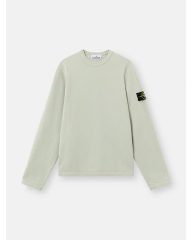 SWEAT  61000 11 0055 MESH STITCH ORGANIC COTTON FLEECE SAGE VERT