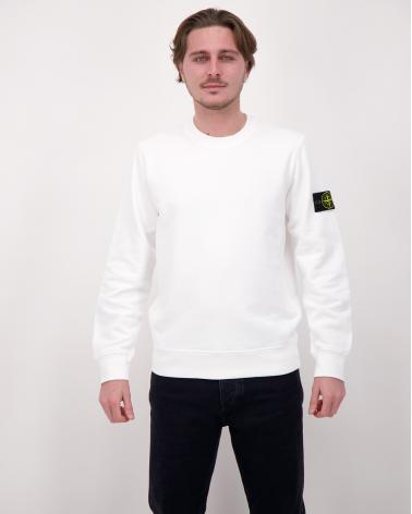 SWEAT STONE ISLAND 6100060 00001 ORGANIC COTTON FLEECE  610051 BLANC