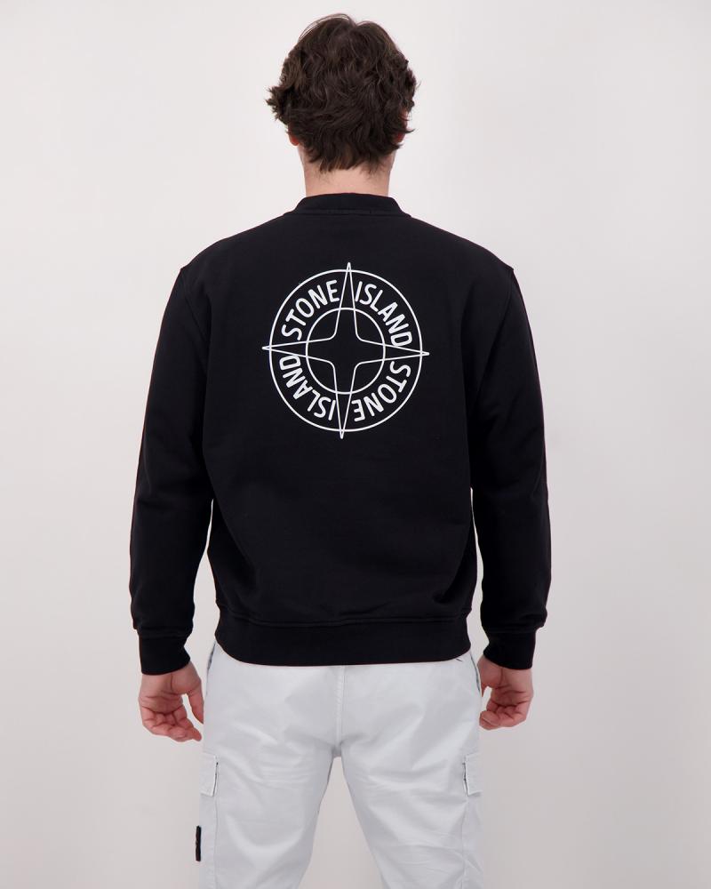  SWEAT STONE ISLAND  61000-01 0029 IMPRIME Outline Compass NOIR
