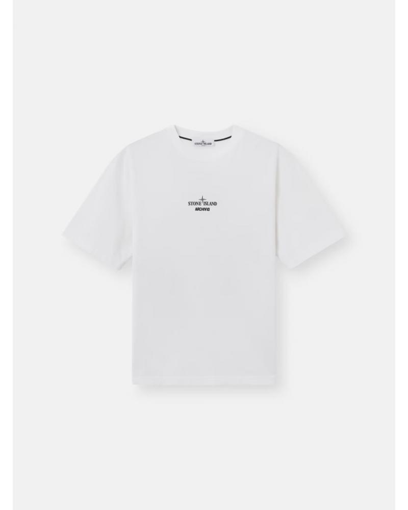 TEE SHIRT STONE ISLAND 2100023 S091 0001 BLANC