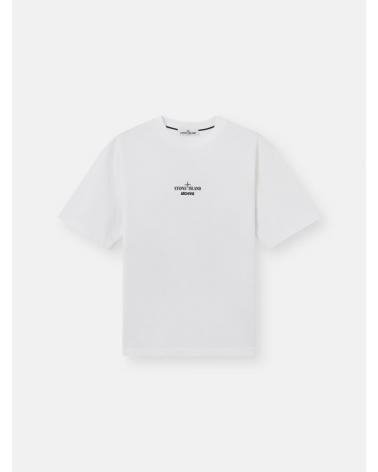 TEE SHIRT STONE ISLAND 2100023 S091 0001 BLANC