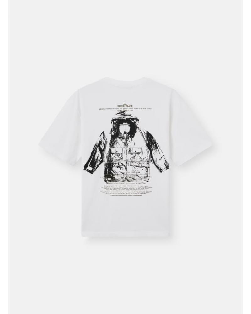 TEE SHIRT STONE ISLAND 2100023 S091 0001 BLANC