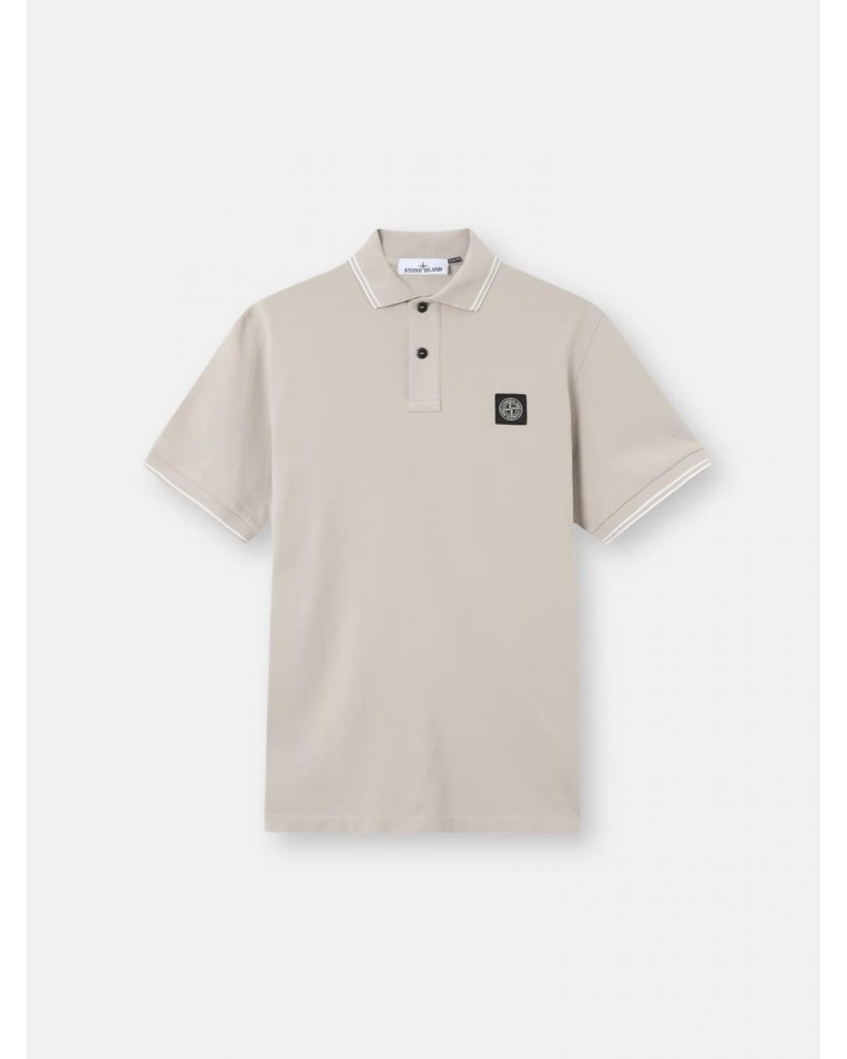 POLO STONE ISLAND MC 22000 10 S0017  0061 GRIS CLAIR