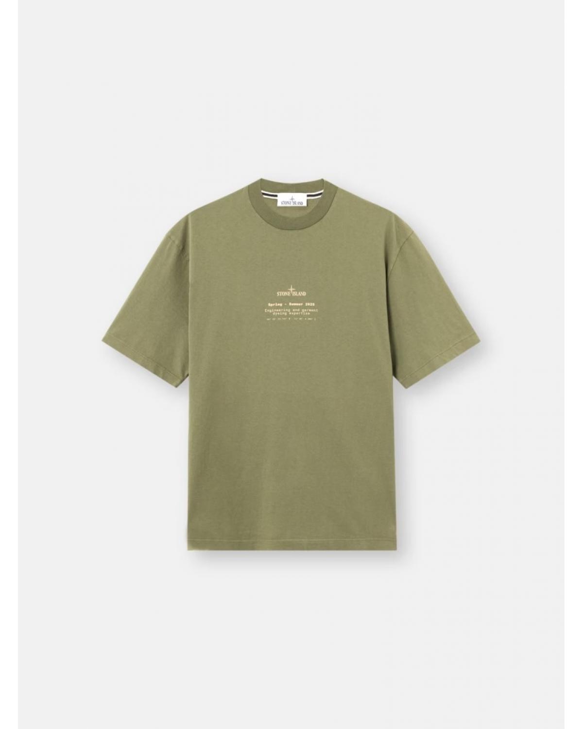 TEE SHIRT STONE ISLAND 21000001  005G VERT MILITAIRE