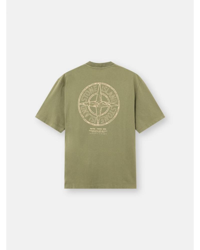 TEE SHIRT STONE ISLAND 21000001  005G VERT MILITAIRE