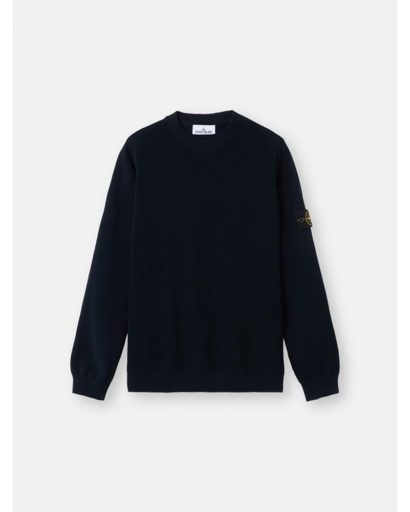 MAILLE COL ROND STONE ISLAND 5100029 S00B5 MARINE