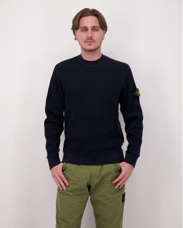 SWEAT 6100056 ORGANIC COTTON WAFFLE FLEECE MARINE  