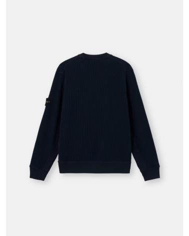 SWEAT 6100056 ORGANIC COTTON WAFFLE FLEECE MARINE  