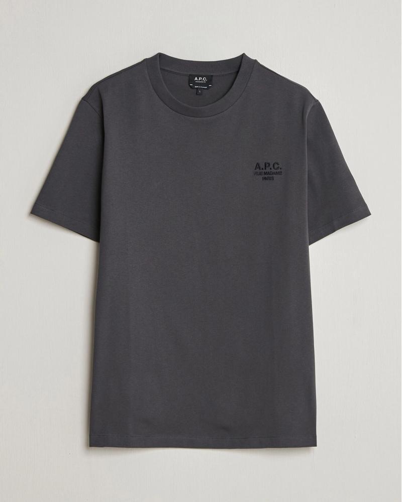TEE SHIRT A.P.C.RUE MADAME GRIS/NOIR/ANTRACITE