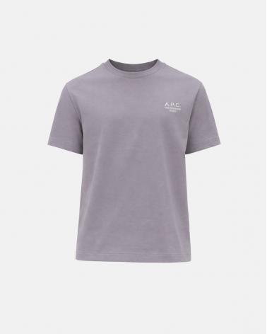 TEE SHIRT A.P.C. RUE MADAME GRIS BLANC