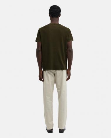 PULL ASPESI MANCHES COURTES VERT MILITAIRE